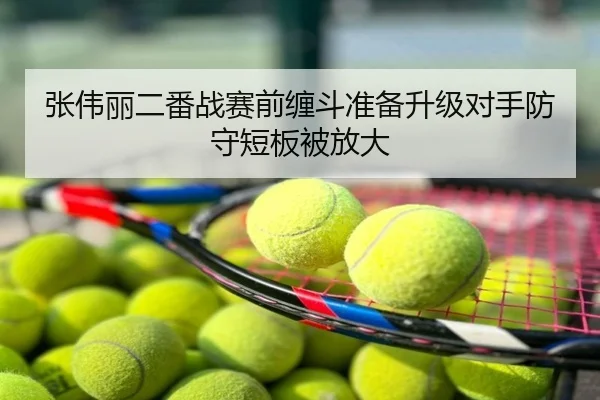 张伟丽二番战赛前缠斗准备升级对手防守短板被放大