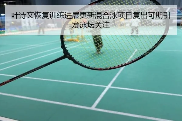 叶诗文恢复训练进展更新混合泳项目复出可期引发泳坛关注